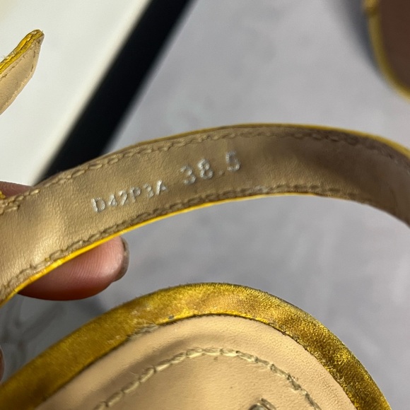 Geox Yellow Braided Strap Sandals - Picture 5 of 5